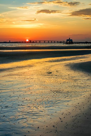 Low Tide Beach Sunset